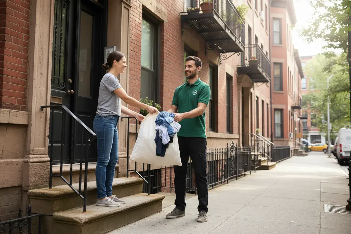 Laundry pickup and delivery service