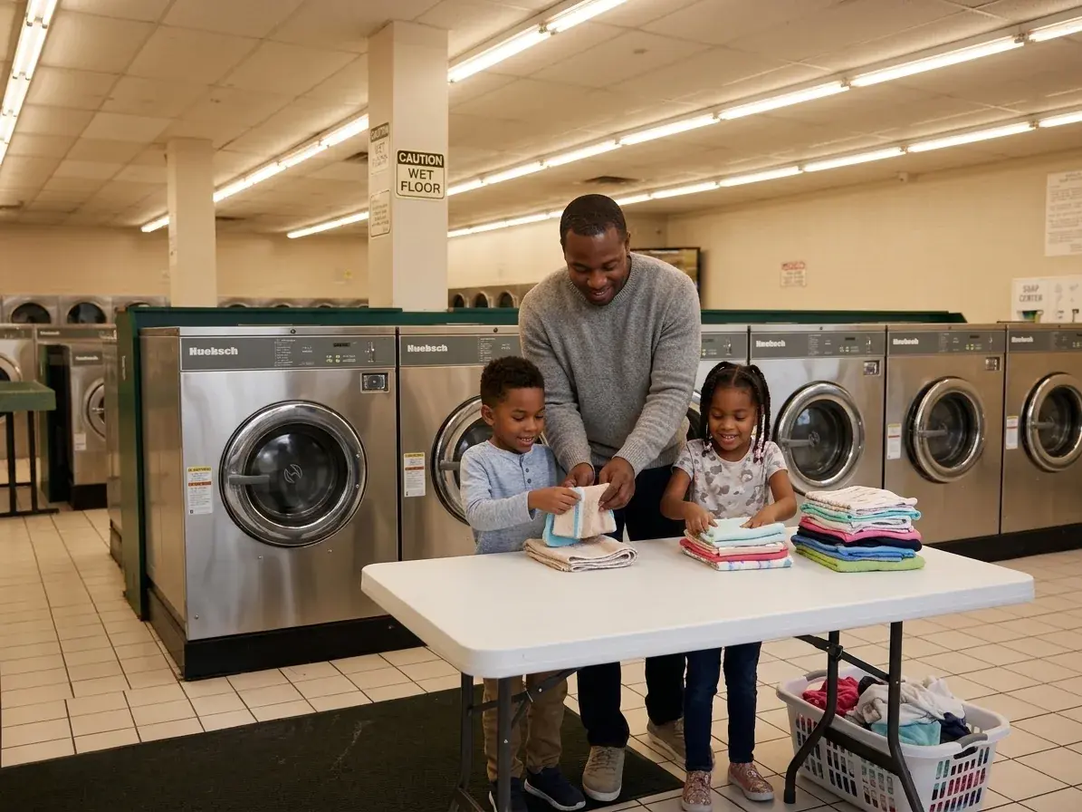 Self-service laundry at Super Laundry Avondale