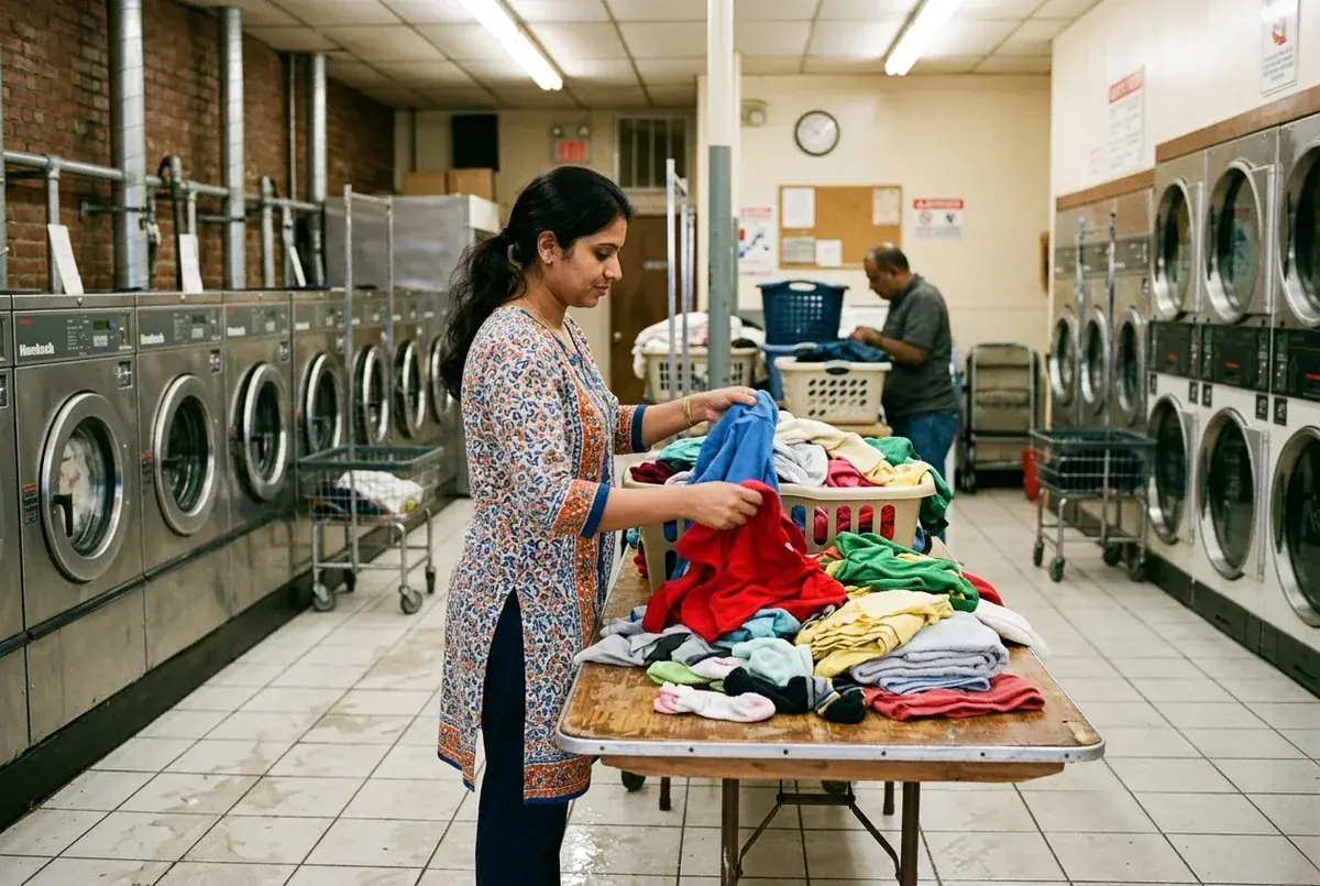 Self-service laundry at Super Laundry Westwood