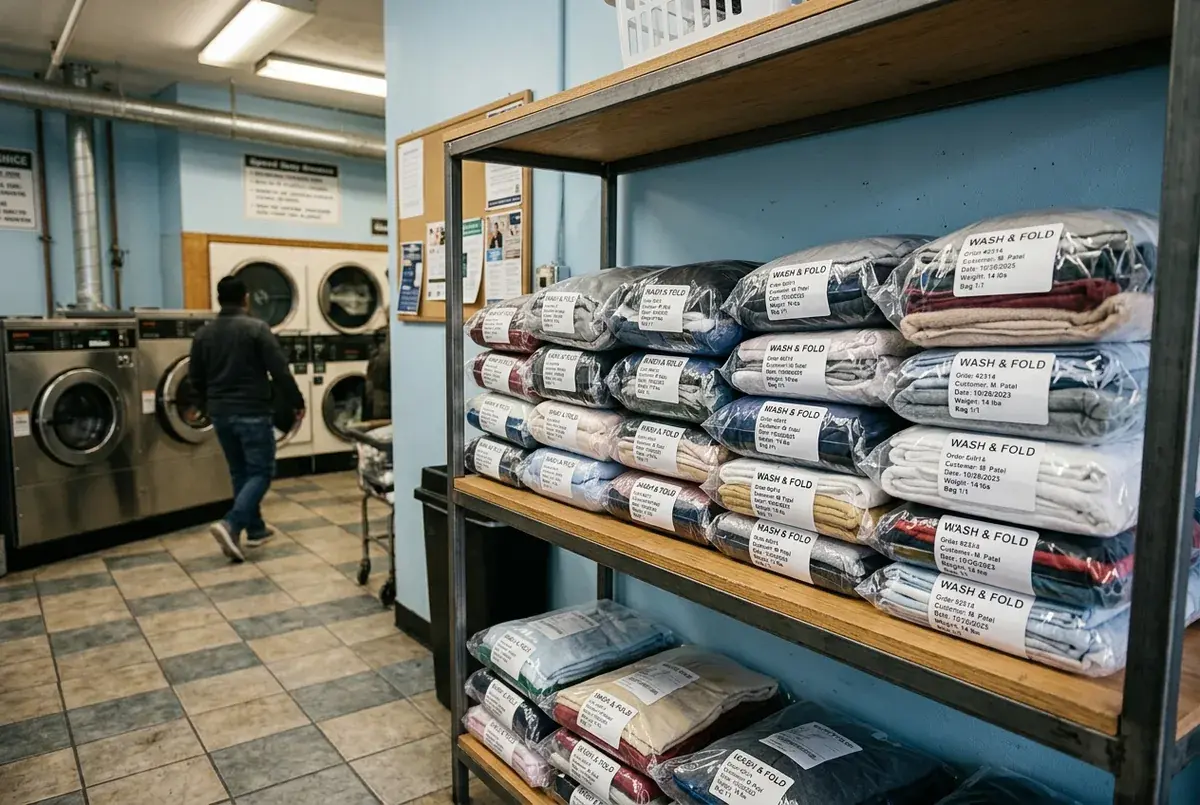 Wash and fold drop-off at Springdale