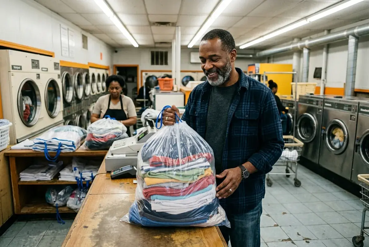 Wash and fold drop-off at Avondale